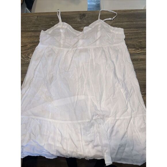 NWT Abound Dress Womens Large. V Neck. Adjust Straps. Mini Dress White. NWT. 1 - Picture 1 of 7